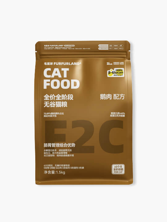 毛星球F2 猫用全价鲜肉膨化主粮 - 鹅肉配方
